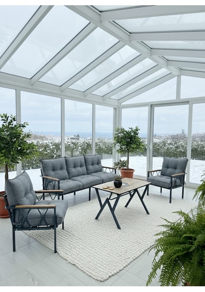 Ard & Garden Miray 311 Masalı Gri Fermuarlı Bahçe Balkon Takımı, Salon, Teras- Berjer Düğmeli Metal Çay Seti Gri Ard & Garden Miray 311 Masalı Gri Fermuarlı Bahçe Balkon Takımı, Salon, Teras- Berjer Düğmeli Metal Çay Seti Gri