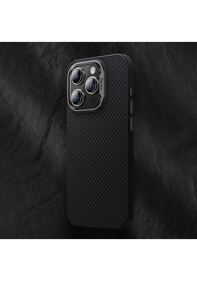 Apple Uyumlu iPhone 15 Pro Kılıf Karbon Fiber Magsafe Şarj Özellikli Benks Hybrid Armorpro 600d Kevlar Apple Uyumlu iPhone 15 Pro Kılıf Karbon Fiber Magsafe Şarj Özellikli Benks Hybrid Armorpro 600d Kevlar