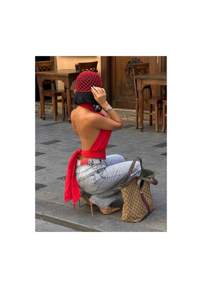 Meecy Kadın Gri Yüksek Bel Wide Leg Bol Paça Jean Pantolon Gri Gri
