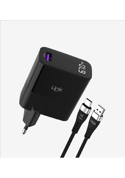 Linktech G860 Premium Usb-a'dan Tip-c'ye Kablolu 67w Süper Sı Adaptörü
