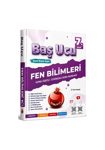 Nartest Yayınları 7. Sınıf Fen Bilimleri Baş Ucu Kitabı Maarif Modeli