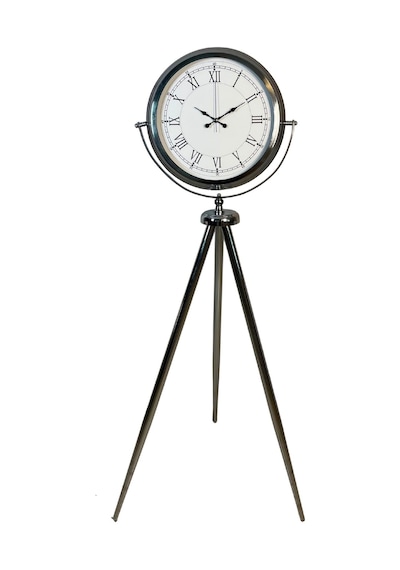 Büro Ev Ofis Dekoru İçin 150x45cm Krom Metal Asalet Tripod Ayaklı Saat Diğer