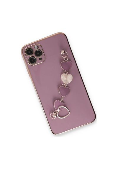 Zengemtx Newface Apple Uyumlu iPhone 11 Pro Max Kılıf Esila Silikon - Mor