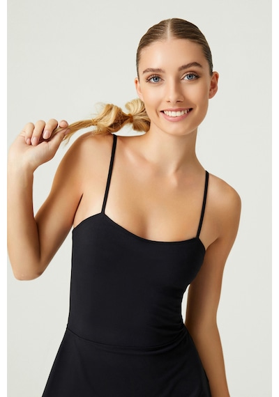 Los Ojos X Melodi Siyah Tenis Elbisesi Spor Elbise Tennis Dress Siyah Siyah
