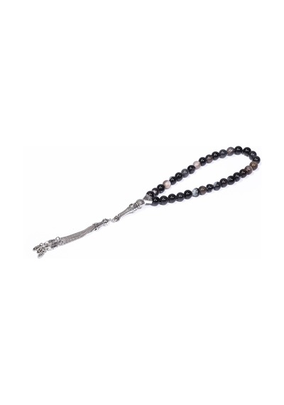 Arı Onyx 8 MM Küre Akik Doğaltaş Tesbih N11.2180