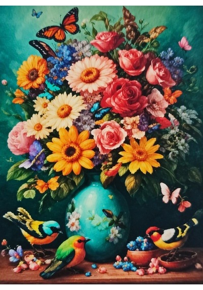 5d Elmas Boncuk Taş Işleme Mozaik Goblen Kit Kanvas Tablo 30x40cm Gd89660 Diamond Painting