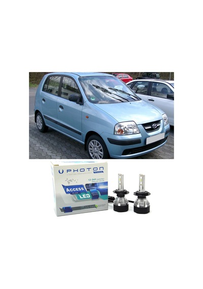 Hyundai Atos Led Xenon Uzun + Kısa Far Ampulü H4 Access Yeni Seri Beyaz