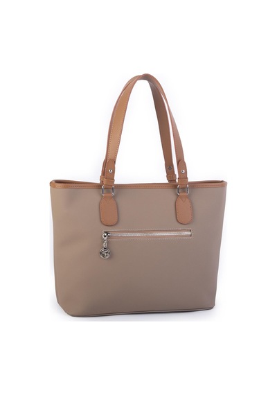 Nas Bag Kadın Omuz Çantası Spor Şık Ayarlanabilir Omuz Askılı Kum Taba Kahve Lacst 33x27x12 Cm Kum - Taba