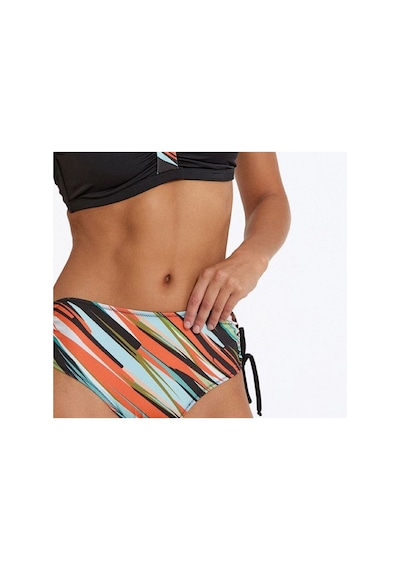 Argento Kadın Siyah Çizgili Sabit Kaplı Ayarlanabilir Askılı Yüksek Bel Yanı Ayarlanabilir Bikini Takımı Siyah Argento Kadın Siyah Çizgili Sabit Kaplı Ayarlanabilir Askılı Yüksek Bel Yanı Ayarlanabilir Bikini Takımı Siyah