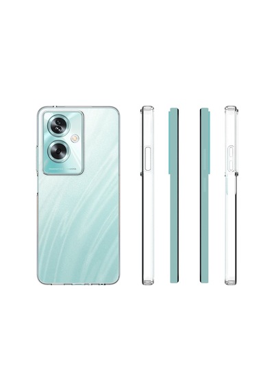 Zore Realme Note 60 Kılıf Omsy Süper Silikon Kapak - Şeffaf