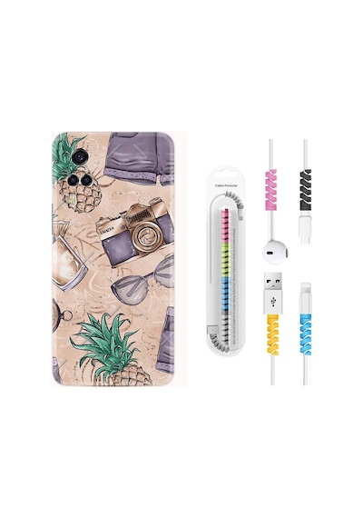 Vivo Y53S Kılıf Kablo Koruyuculu Monkey Butterfly 1357
