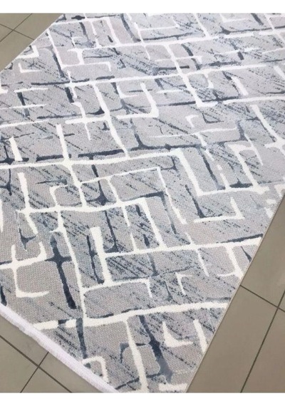 Padişah Halı Sümela 39141 030 Serisi Akrilik Salon Oturma Yatak Odası Halısı Mavi - Gri