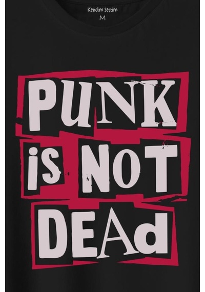 Punk Is Not Dead Rock Grunge Music Müzik Baskılı Tişört Unisex T-shirt 001
