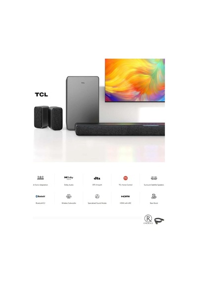 5.1 Kanal 430w Soundbar - Dolby Audio, Dts Virtual:x, Kablosuz Subwoofer Ve Bluetooth 5.2-129333