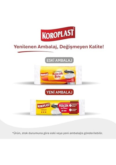 Küçük Boy Çöp Poşeti 30&apos Lu 40x50 Cm, Sızdırmaz Ve Yırtılmaz, Ekonomik Küçük Boy Çöp Torbası, Geri Dönüştürülebilir Atık Torbası, Doğa Dostu, Sürdürülebilir, Güçlü Ve Dayanıklı Çöp Poşeti