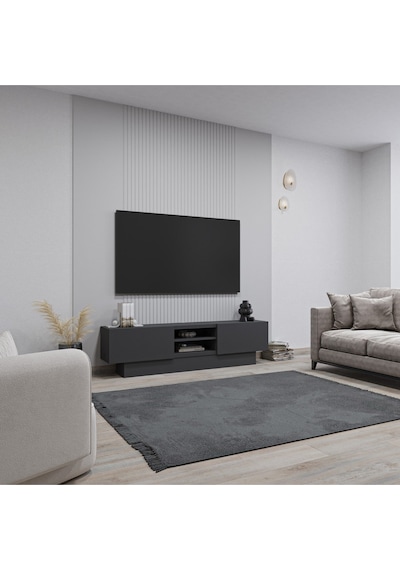 Liva Tv Sehpası Bazalı -160 Cm - Antrasit Antrasit