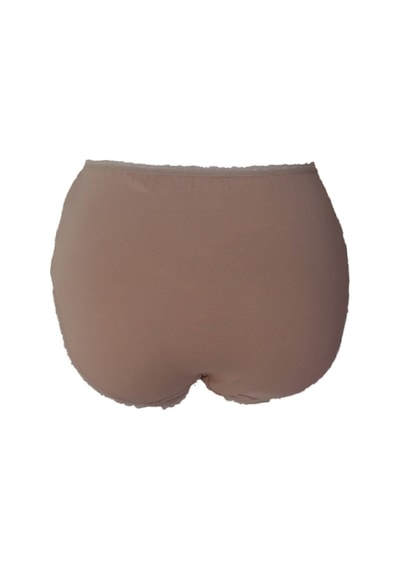 Imer İmer 4100 Kadın Modal Dantel Detaylı Yüksek Bel Slip & Külot Ten