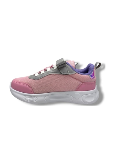 Deep Kids 025-26 Anorak Kalp Desenli Anatomik Cırtlı Kız Çocuk Sneaker Pembe Gri Pembe