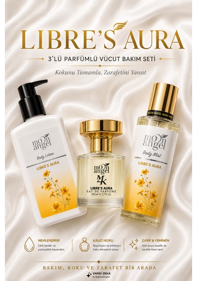 Aura Serisi Losyon - Parfüm - Body Mist 3lü Set