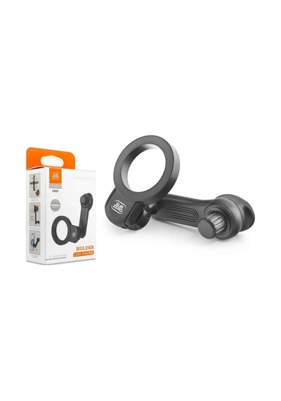Subzero Araç İçi Premium Telefon Tutucu Izgara Kancalı 360 Derece Magnetik Dönebilen Telefon Tutucu Hr89 Siyah