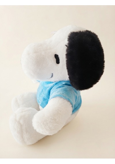 Peluş Köpek Snopyy-30 Cm -mavi Tşhirt'lü Mavi-beyaz