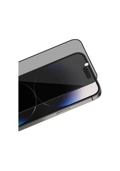 Mey İthalat Apple iPhone Uyumlu  16 Pro Max Bilvis 3x Ar Hayalet Cam Ekran Koruyucu - Siyah