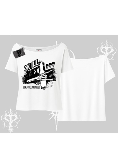 Tarzsokak Kayık Yaka Tshirt Skull Impact Bone Chilling Street Icon Beyaz Tarzsokak Kayık Yaka Tshirt Skull Impact Bone Chilling Street Icon Beyaz