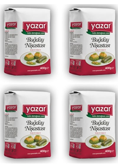 Yazar Buğday Nişastası 4 x 400 G