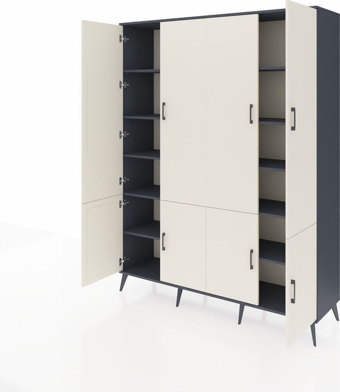 Hyperion Gardrop 10 Raflı 8 Kapaklı 176x44x221 Antrasit-aytaşı/antrasit Aytaşı/antrasit Hyperion Gardrop 10 Raflı 8 Kapaklı 176x44x221 Antrasit-aytaşı/antrasit Aytaşı/antrasit