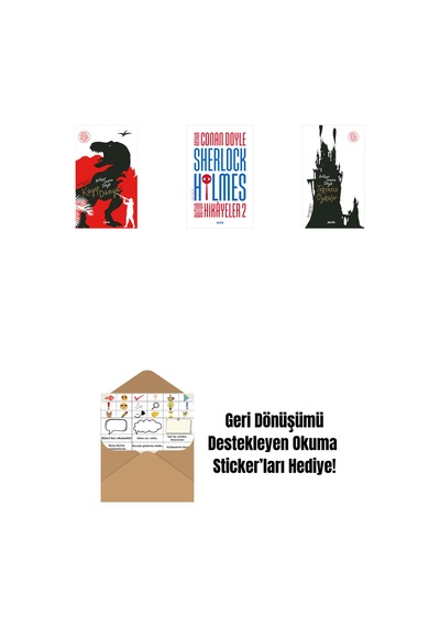 Kayıp Dünya + Sherlock Holmes - Bütün Hikayeler 2 + Tekinsiz Öyküler + Okuma Sticker'ları