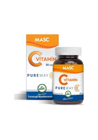 Maskül Pureway C Vitamini Gıda Takviyesi 30 Kapsül
