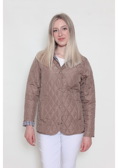 CottonCool Kadın Bej Baharlık Kapitone Mont