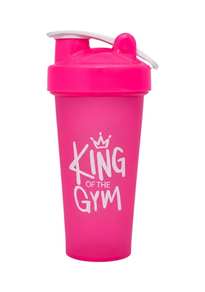 King Of The Gym Shaker 650 Ml Ölçekli Ve Sızdırmaz Kapaklı Protein Shaker 2'li Set Pembe+siyah Pembe-siyah
