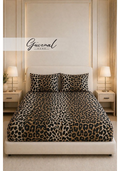 Güvenal Carmen %100 Pamuk Çift Kişilik Desenli Yastık Kılıflı Lastikli Çarşaf Seti Yastık Kılıfı Lastikli Çarşaf Uyku Seti Çeyiz - 180 X 200 Cm - Leopar Kahverengi Güvenal Carmen %100 Pamuk Çift Kişilik Desenli Yastık Kılıflı Lastikli Çarşaf Seti Yastık Kılıfı Lastikli Çarşaf Uyku Seti Çeyiz - 180 X 200 Cm - Leopar Kahverengi