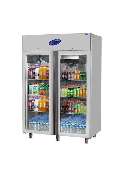 Karacasan Endüstriyel 1400 Lt Dik Tip Çift Kapı Monoblok Buzdolabı Cs-dbn 1400-m-c