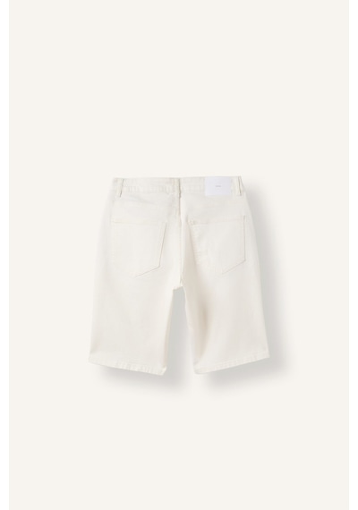 Defacto Regular Fit 5 Cepli Denim Bermuda Şort I6889ax26auwt34 Beyaz-wt34