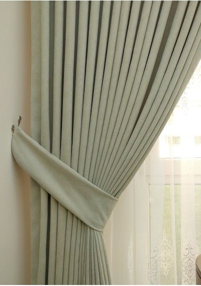 Evdepo Home Taş Rengi Fon Perde Tek Kanat (540345168) Taş