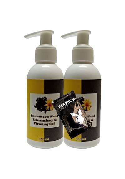 Süper Buck Thorn Weed Slimming Bacak Bel Bakım Masaj Kremi 2x150 Ml + 1 Adet Jel İle
