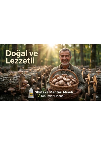 100 Gram Shiitake Mantar Tohumu Miseli