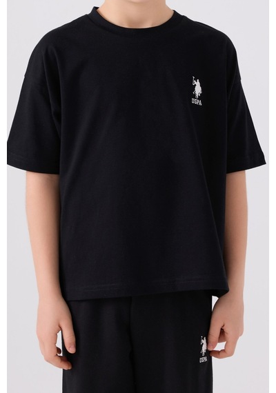 U.S. Polo Assn. Erkek Çocuk Siyah Bermuda Takımı 5274-43664 Siyah