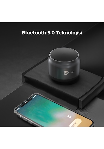 Lecoo DS106 Kablosuz Bluetooth 5.0 3W Taşınabilir Ses Bombası Stereo Hoparlör