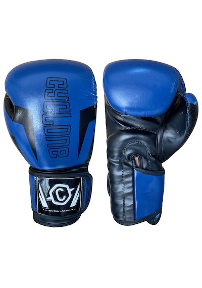Cyclone Clash Orijinal Deri Boks Ve Kick Boks Eldiveni Mavi