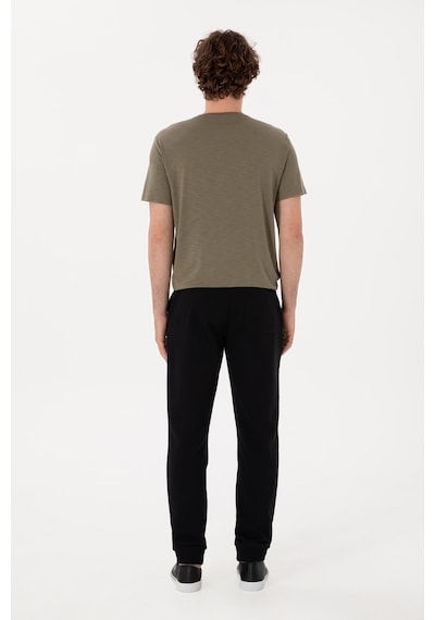 U.S. Polo Assn. Lastikli Bel Slim Fit Erkek Örme Pantolon Herold Siyah