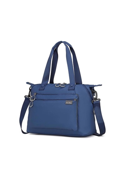 Smart Bags Ekstra Hafif Kumaş Kadın Omuz Çantası 2022-53339 Lacivert
