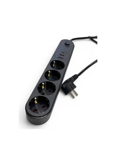 Forline 4 Soketli Type-c + 2 Usb Girişli 2metre Kablolu Akım Korumalı Grup Priz 2 M