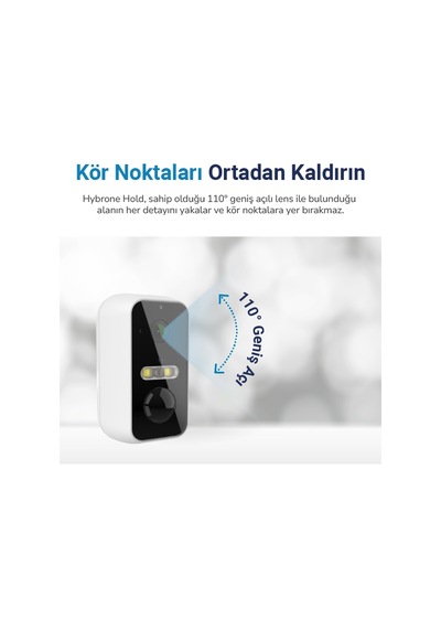 Hybrone Hold İç Ve Dış Ortam Bataryalı Wi-fi Akıllı Kamera