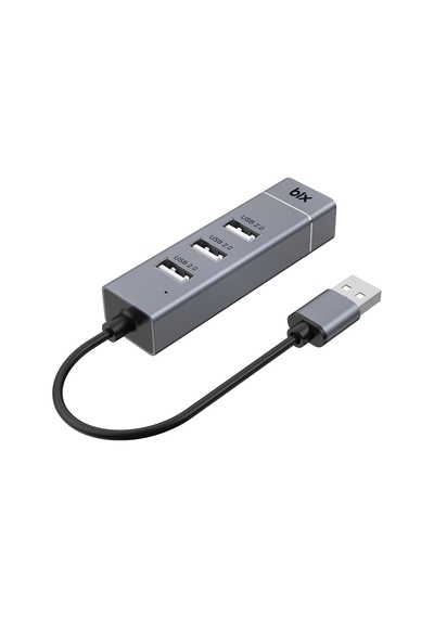 Bx03hb Usb 2.0 Hub 3 Port Ve Rj45 Ethernet Adaptör 10/100mbps Macbook Uyumlu Çoklayıcı 3 Adet Usb 2.0 Ve 1 Adet Ethernet