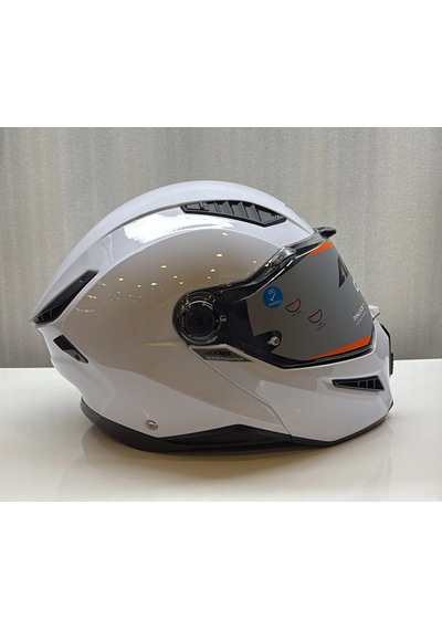 Axxıs Kask Fu409sv Ghostfıghter Sv Solıd A0 Parlak Beyaz