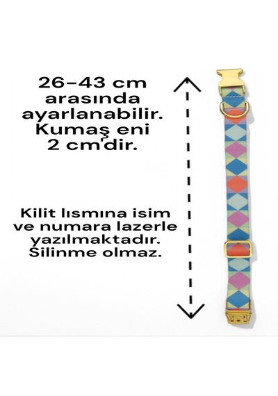 Caramelos Köpek Tasması-küçük Irk Ve Orta Irk İsimli Tasma 5