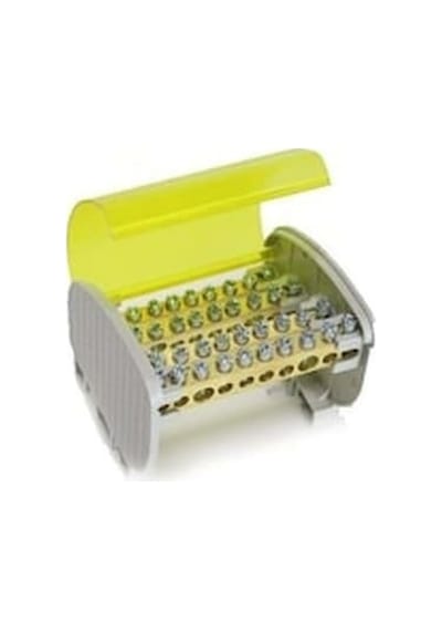 Çetsan 2+13 Delikli 4 Kutuplu Dağıtım Ünitesi Kapaklı 125 Amper 7x12mm